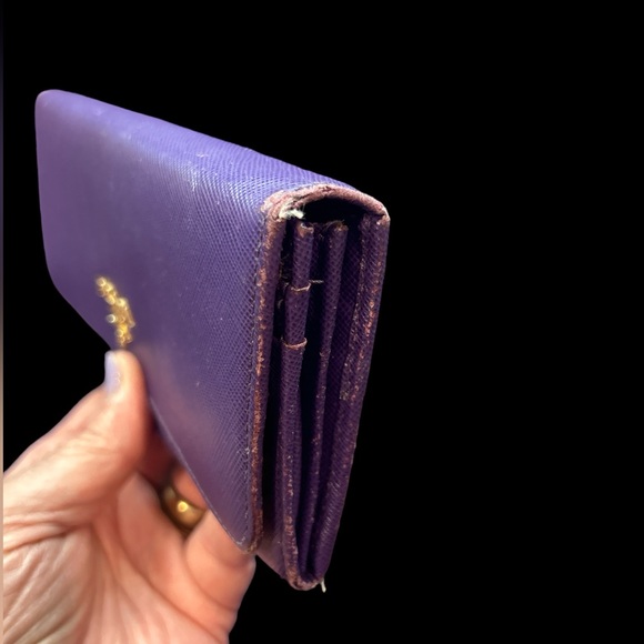 Prada Purple Long Wallet With COA - Picture 15 of 16